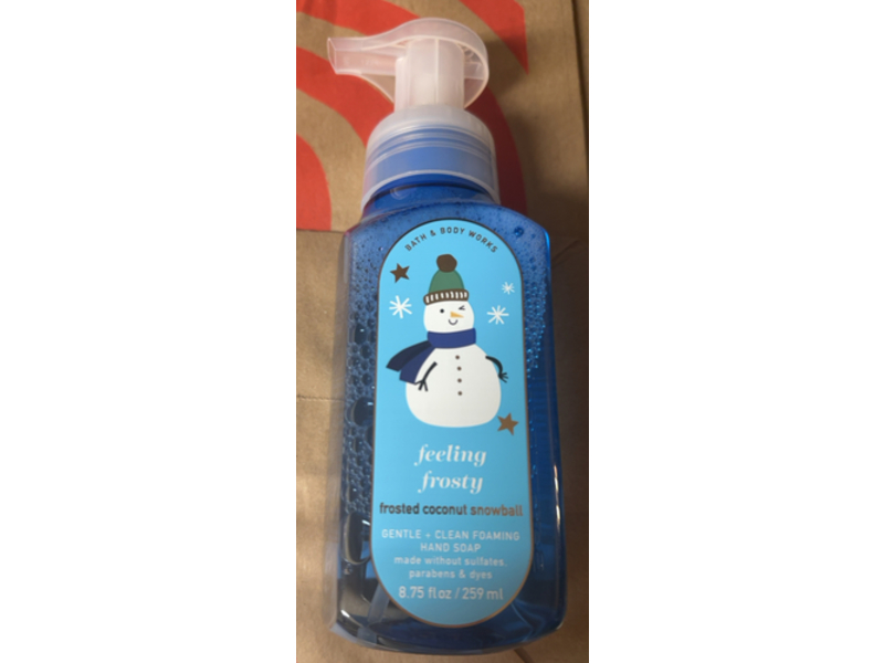 Bath & Body Works Feeling Frosty Gentle + Clean Foaming Hand Soap, Frosted Coconut Snowball, 8.75 fl oz/259 mL