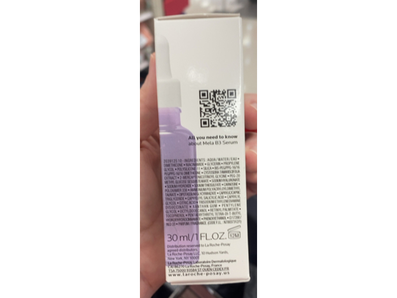 La Roche-Posay Mela B3 Serum Dark Spot Corrector, 1 fl oz/30 mL