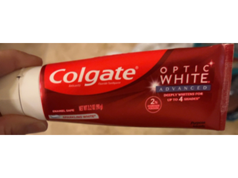 Colgate Optic White Fluoride Toothpaste, 3.2 oz/90 g, Pack Of 3