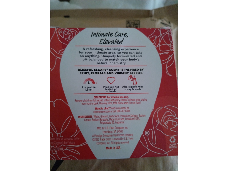 Summer's Eve Daily Refreshing Cloths, Blissful Escape, 16 Counts