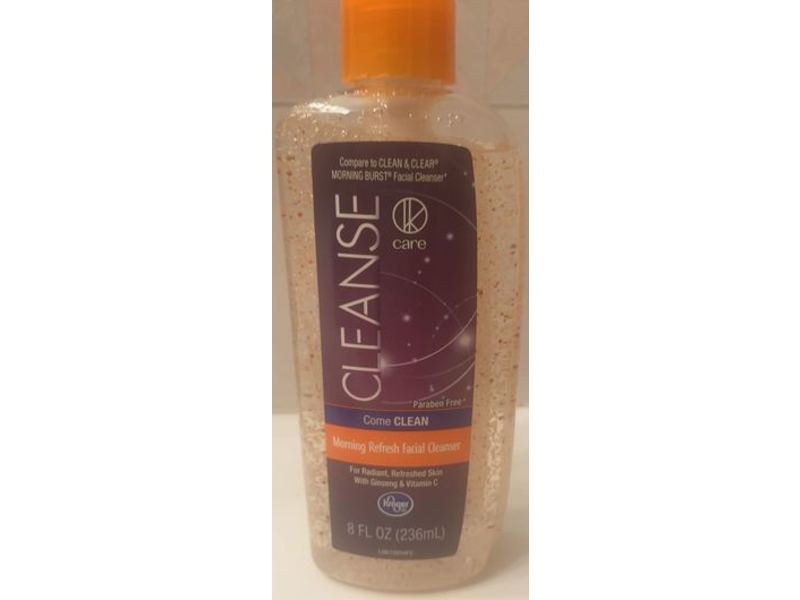Kroger Care Morning Refresh Facial Cleanser, Cleanse, Paraben Free, 8 fl oz/236 mL