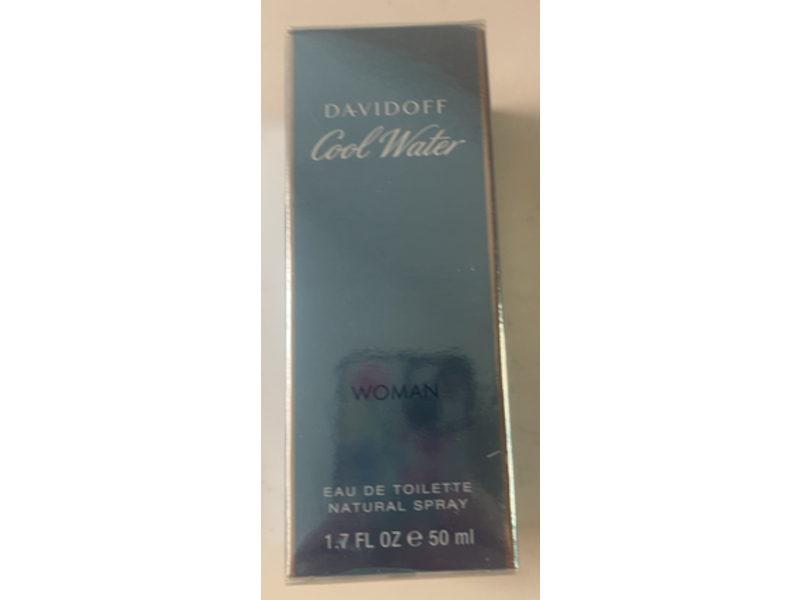 Davidoff Cool Water Eau de Toilette Natural Spray, 1.7 fl oz/50 mL