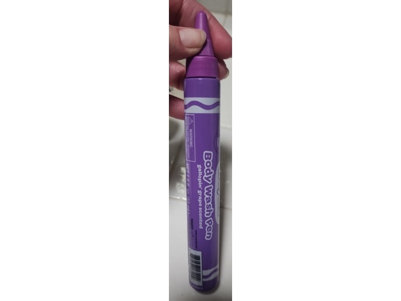 Crayola Body Wash Pen, Gallonpin & Grape, 1.9 fl oz/55 mL