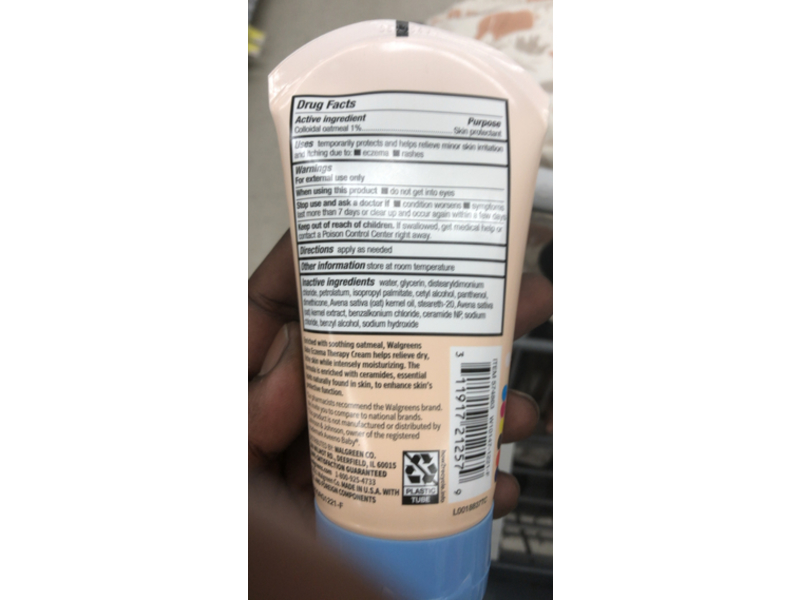 Walgreens Baby Eczema Therapy Cream, Colloidal Oatmeal, 5 oz/141 g
