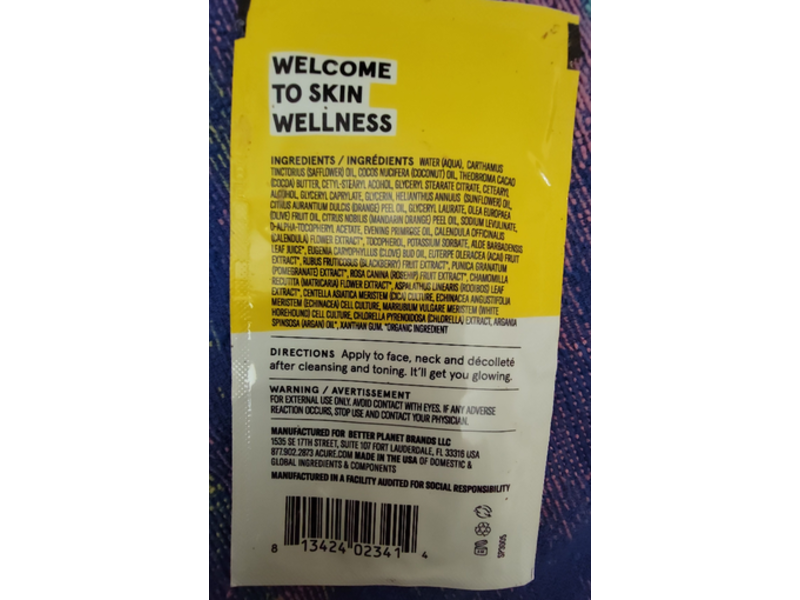 Acure Brightening Day Cream, Cica & Argan Oil, 0.33 fl oz/10 mL