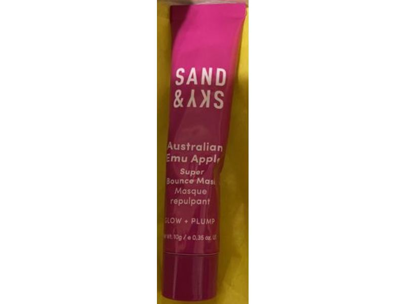 Sand & Sky Australian Emu Apple Super Bounce Mask, Glow + Pump, 0.35 oz/10 g