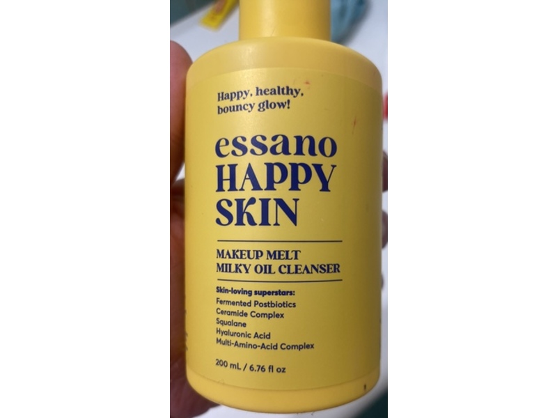 Essano Happy Skin Makeup Melt Milky Oil Cleanser, 6.76 fl oz/200 mL