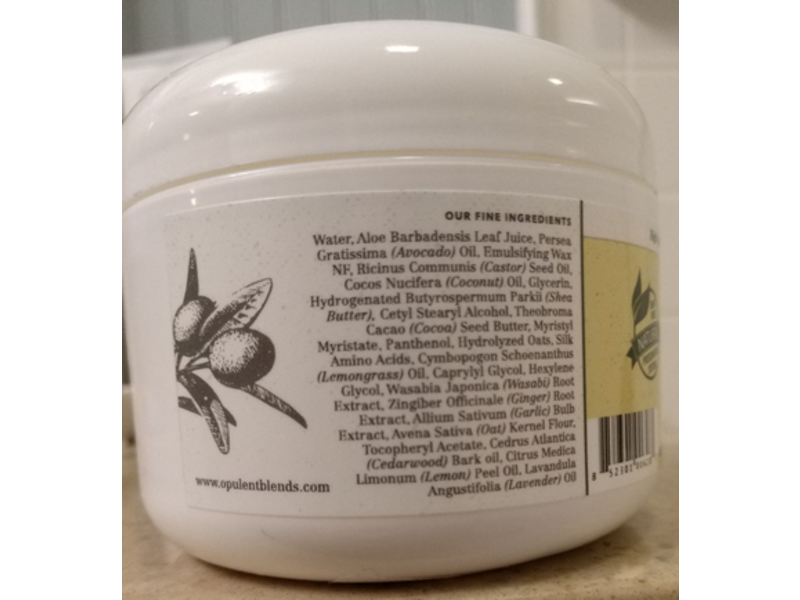 Opulent Blends Rejuvenating Body Butter, Lemongrass Essentials, 8 oz
