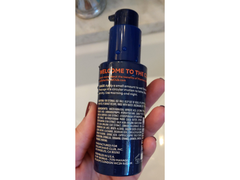 Dollar Shave Club Oil Control Face Wash, 3.4 fl oz/100 mL