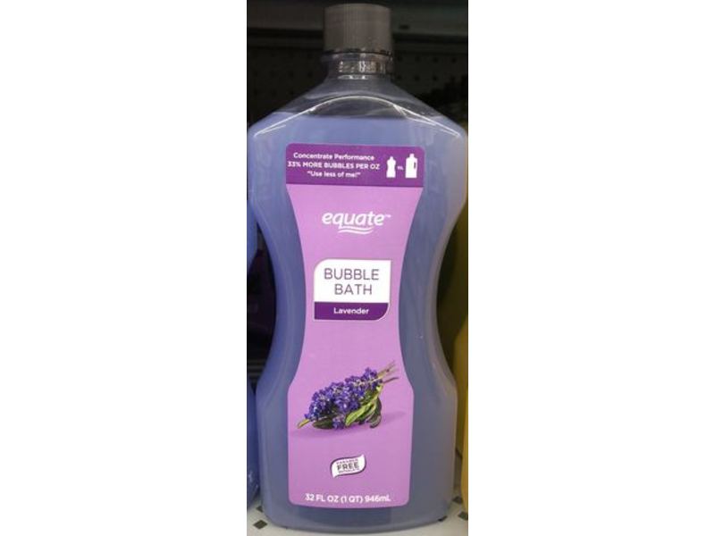 Equate Bubble Bath, Lavender, 32 fl oz/946 mL