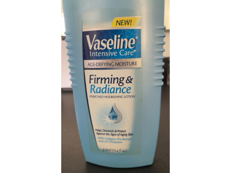 Vaseline Intensive Care Age Defying Moisture Lotion, Firming & Radiance, 17.4 fl oz/516 mL