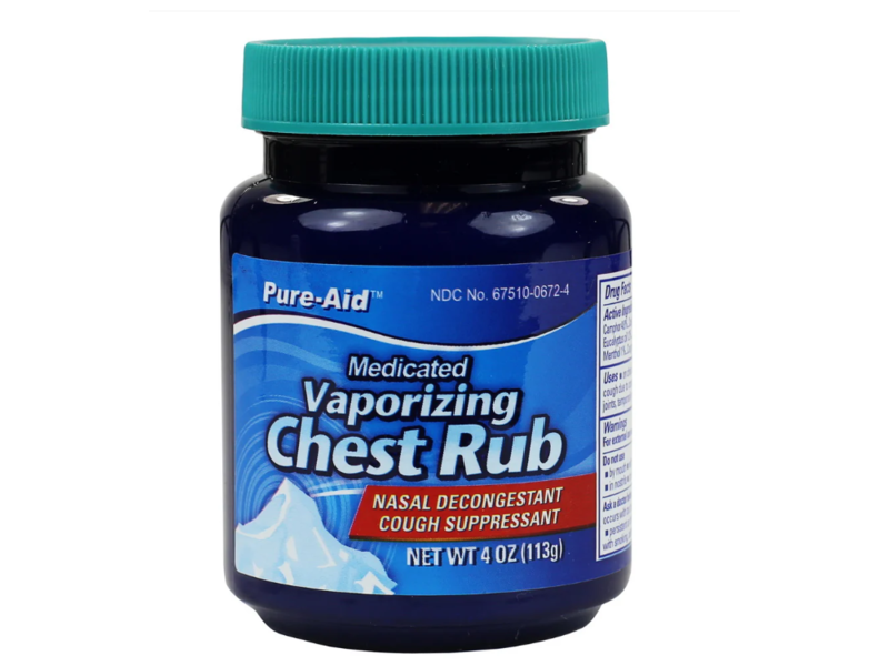 Kare Way Pure Aid Medicated Vaporizing Chest Rub, 4 oz/113 g