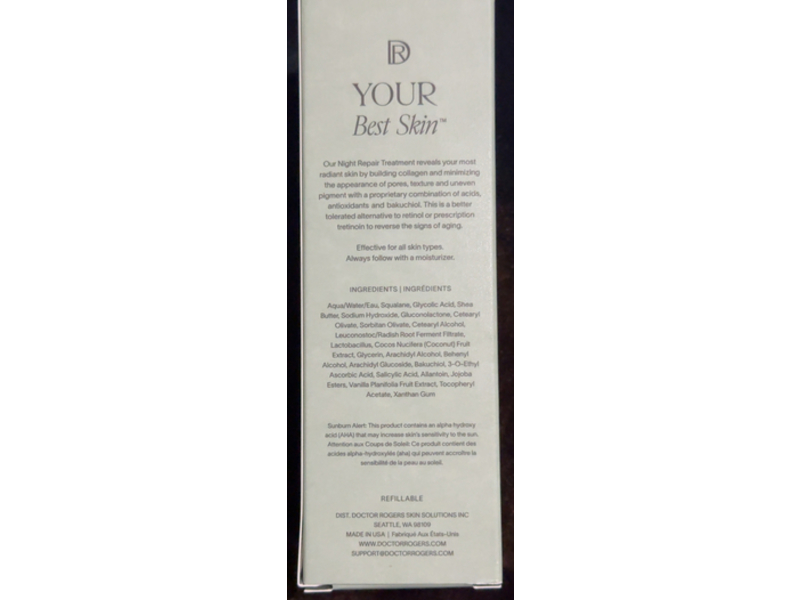 Doctor Rogers Night Repair Treatment, 1.0 fl oz/30 mL