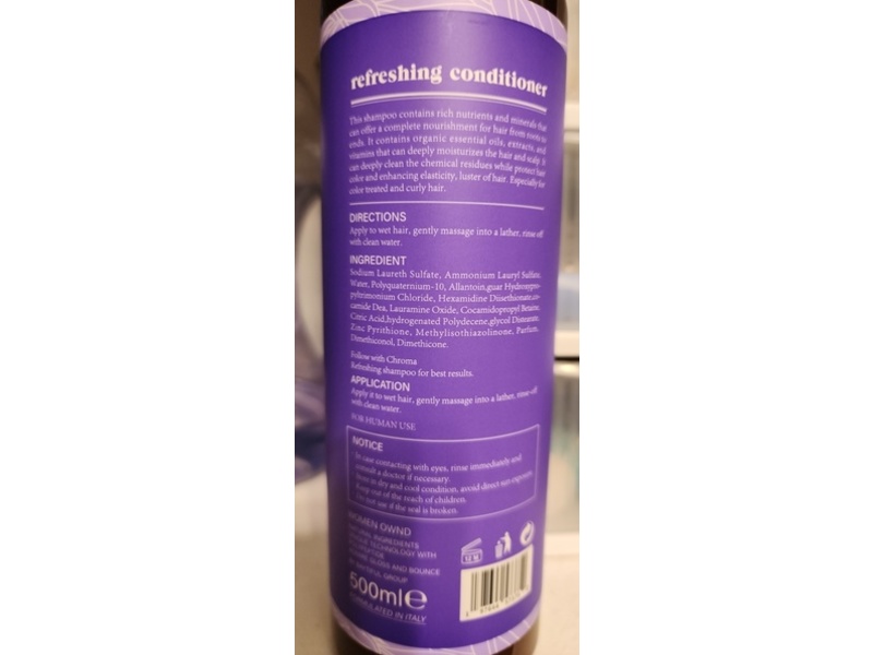 Chroma Italy Refreshing Conditioner, 16.9 fl oz/500 mL