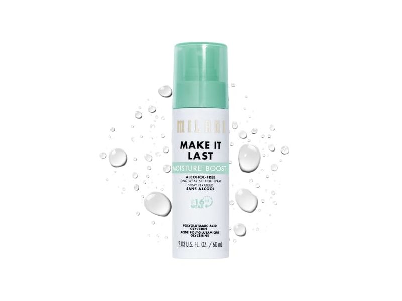 Milani Make It Last Moisture Boost Long Wear Setting Spray, Clear 110, 2.03 fl oz/60 mL