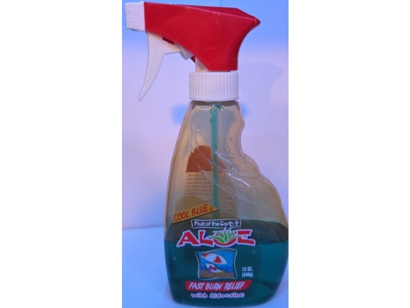 Fruit Of The Earth Aloe Fast Burn Relief, Cool Blue, 12 oz/340 g