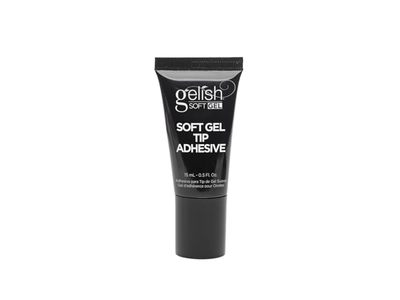 Gelish Soft Gel Tip Adhesive, Clear, 0.5 fl oz/ 15 mL