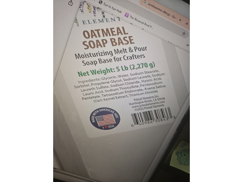 Primal Elements Oatmeal Soap Base, 2,270