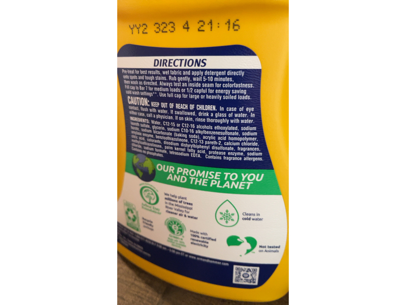 Arm & Hammer Plus Oxi Clean Stain Fighters Detergent, Fresh Scent, 21 Loads, 33.5 fl oz/0.99 L