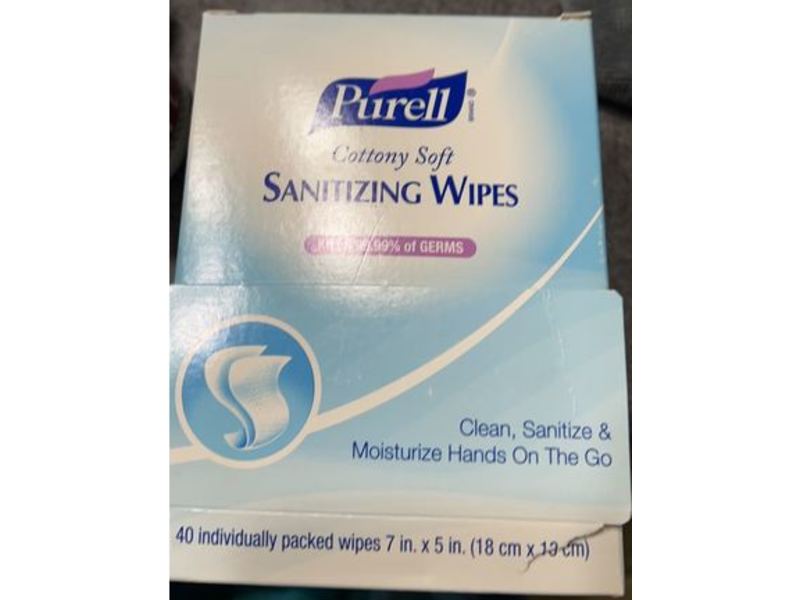 Purell Cottony Soft Hand Sanitizing Wipes, 40 Count