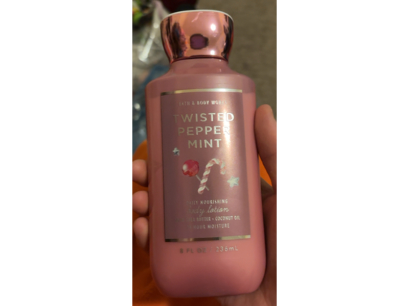 Bath & Body Works Twisted Peppermint Body Lotion, 8 fl oz/236 mL