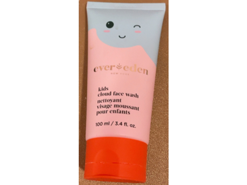 Evereden Kids Cloud Face Wash, 3.4 fl oz/100mL