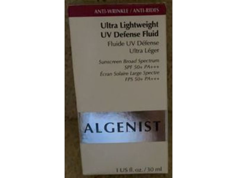 Algenist Ultra Lightweight UV Defense Fluid, SPF 50 Pa++, 1 fl oz/30 mL