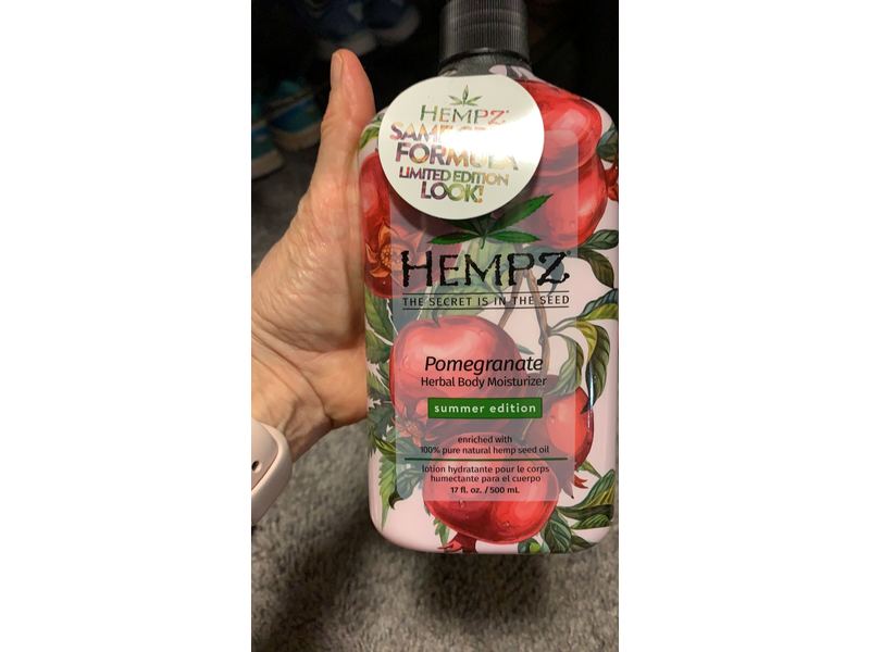 Hempz Pomegranate Herbal Body Moisturizer - 17oz