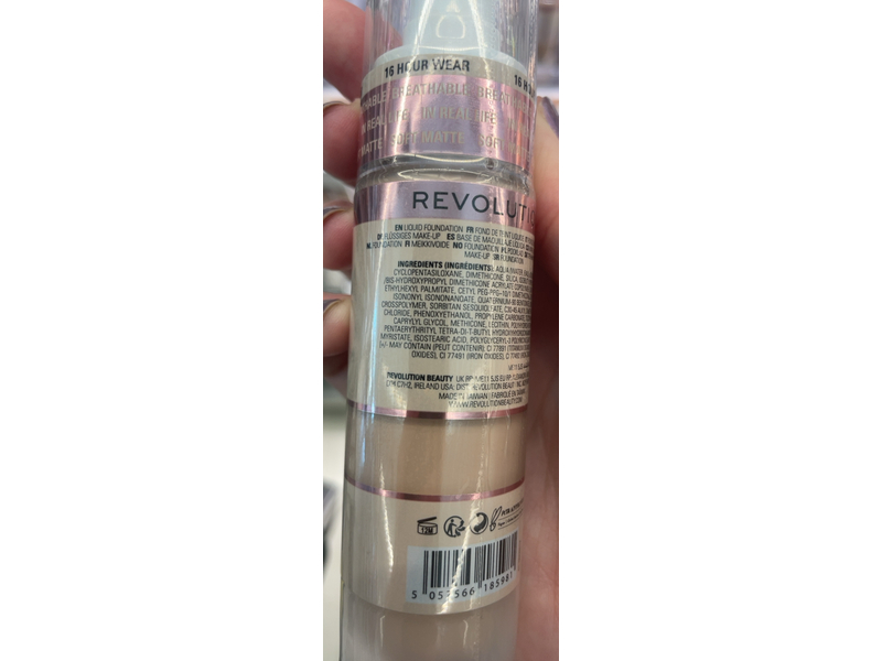 Revolution IRL Filter Longwear Foundation, F3, 0.7 fl oz/23 mL