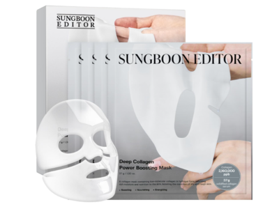 Sungboon Editor Deep Collagen Power Boosting Mask, 1.30 oz/37 g, Pack Of 4