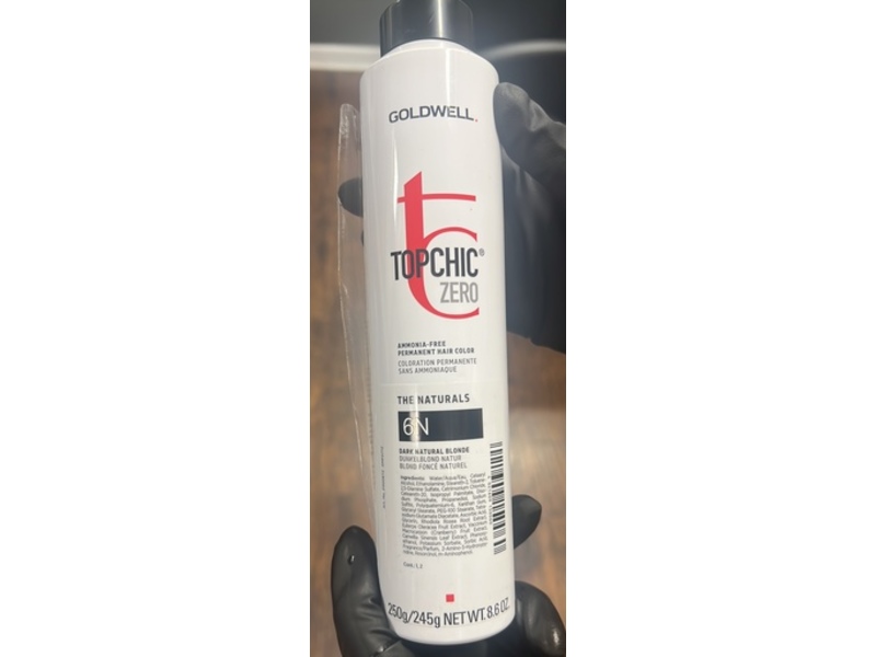 Goldwell Topchic Zero Permanent Hair Color, 6N Dark Natural Blonde, 8.6 oz/245 g