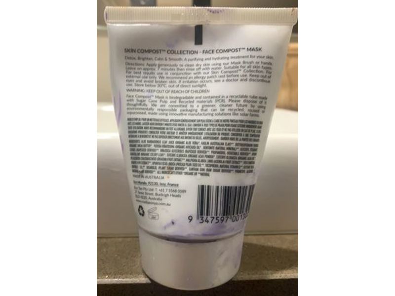 Eco by Sonya Driver Face Compost Purple Power Mask, 2.45 fl oz/75 mL