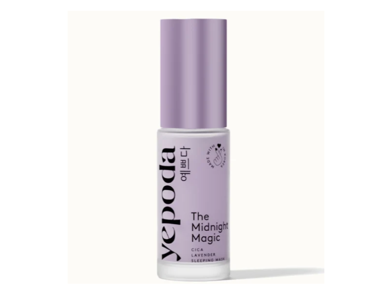 Yepoda The Midnight Magic Sleeping Mask, Cica Lavender, 0.08 fl oz/2.5 mL