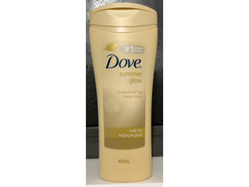 Dove Summer Glow Gradual Self Tan Body Lotion, Fair To Medium, 400 mL