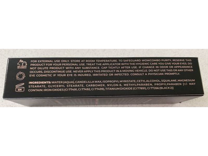 Wowo Combo Cosmetics My Amazing Lashes Mascara, Rich Black, 0.34 oz/10 mL