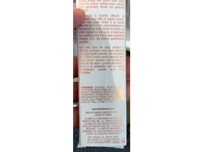 Flower Beauty The Skinny Microbrow Pencil, Blonde, 0.0017 oz/0.05 g