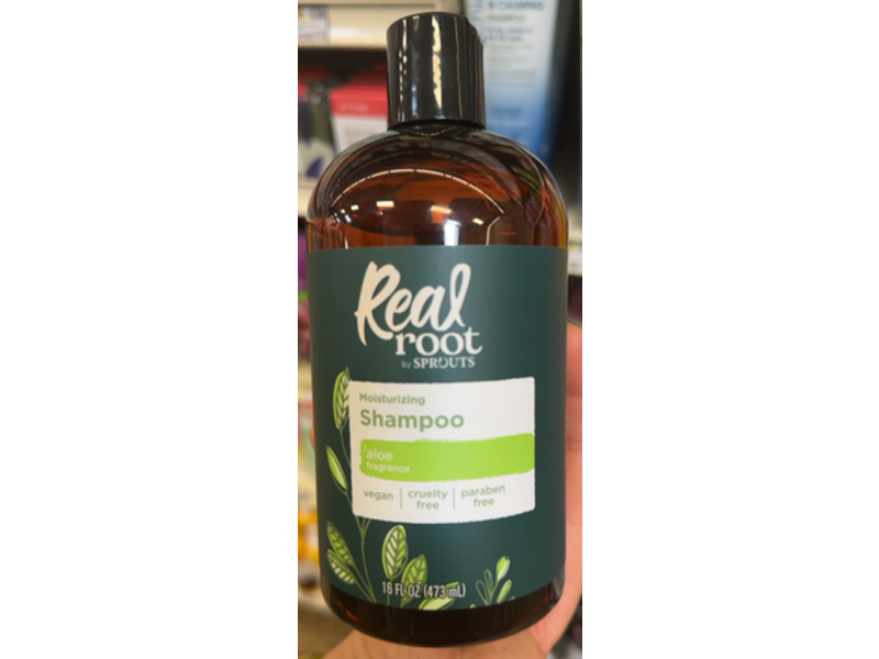 Sprouts Real Root Moisturizing Shampoo, Aloe, 16 fl oz/473 mL