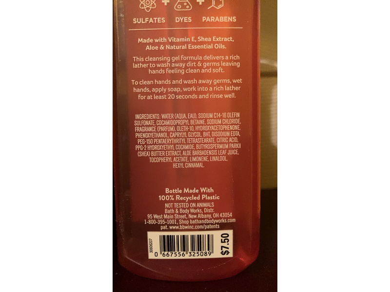 Bath & Body Works Peach Bellini Cleansing Gel Hand Soap, 8 fl oz/236 mL