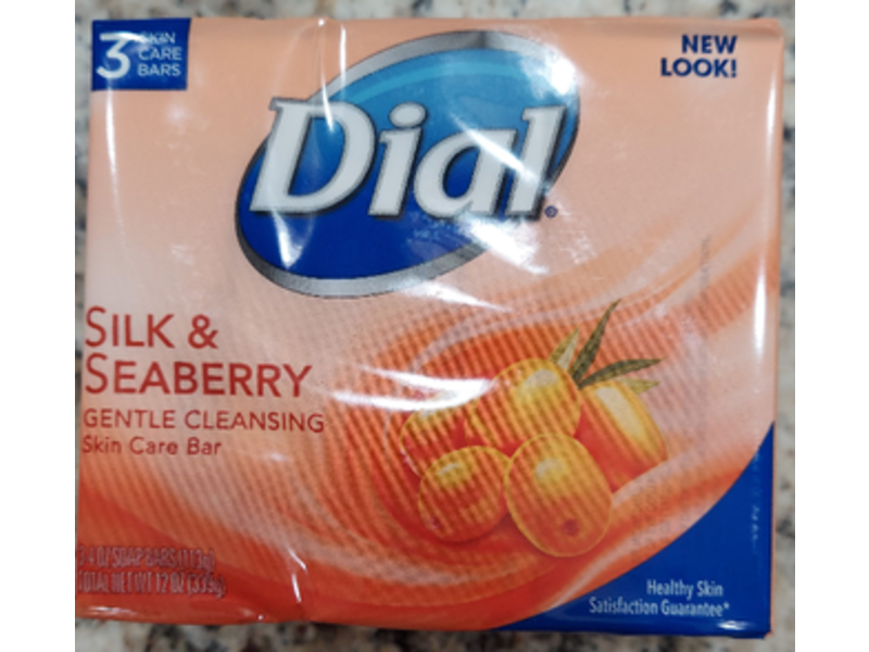 Dial Gentle Cleansing Skin Care Bar, Silk & Seaberry, 3.4 oz/113 g
