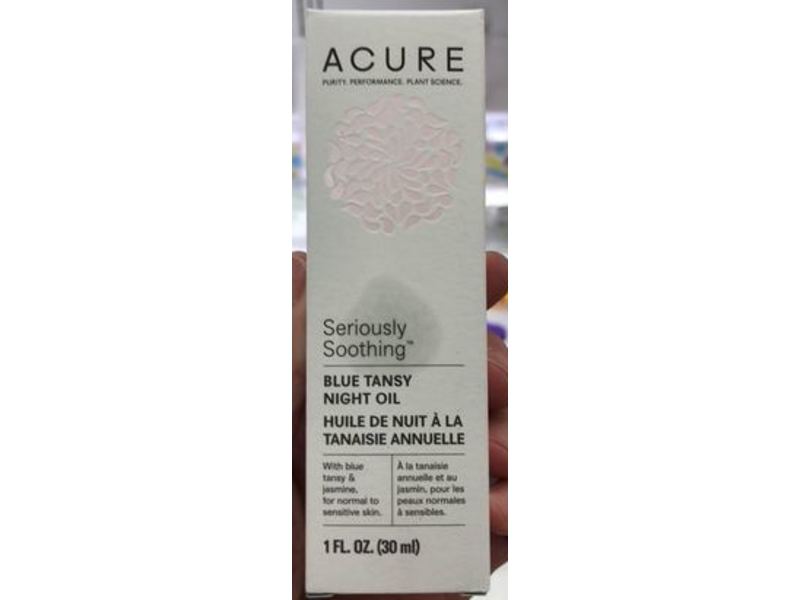 Acure Seriously Soothing Blue Tansy Night Oil, 1 fl oz/30 mL