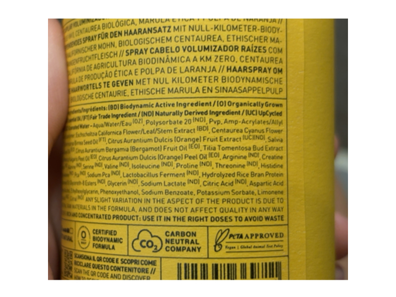 Oway Shape & Define Volumizing Root Spray, 5.4 fl oz/160 mL