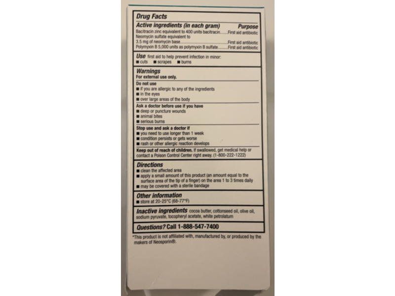 Up&Up Triple Antibiotic Ointment, 2 oz/56 g, Pack Of 2