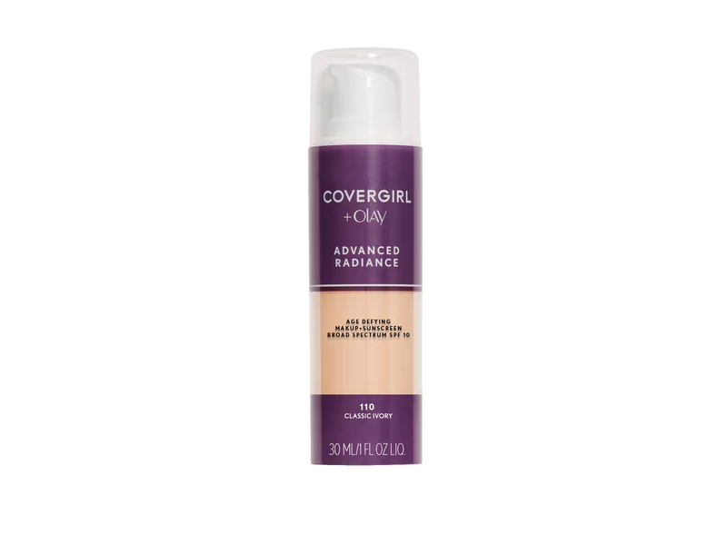 CoverGirL Advanced Radiance Age Defying Foundation, SPF 10 Classic Ivory, 1 oz/30 mL