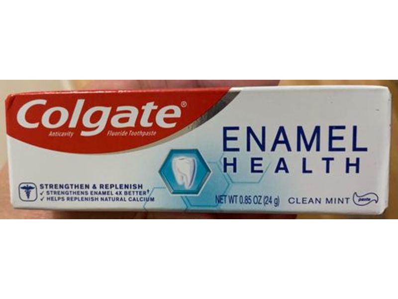 Colgate Enamel Health Toothpaste, Clean Mint, 0.85 oz / 24 g