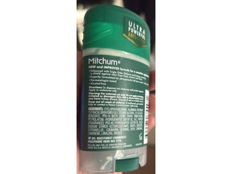 Mitchum Ice Fresh Antiperspirant & Deodorant, Triple Odor Defense, 41 g