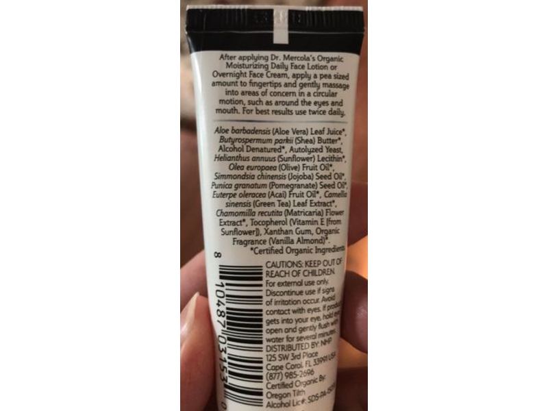 Dr. Mercola Organic Renewing Eye & Lines Treatment, 1 fl oz/30 mL