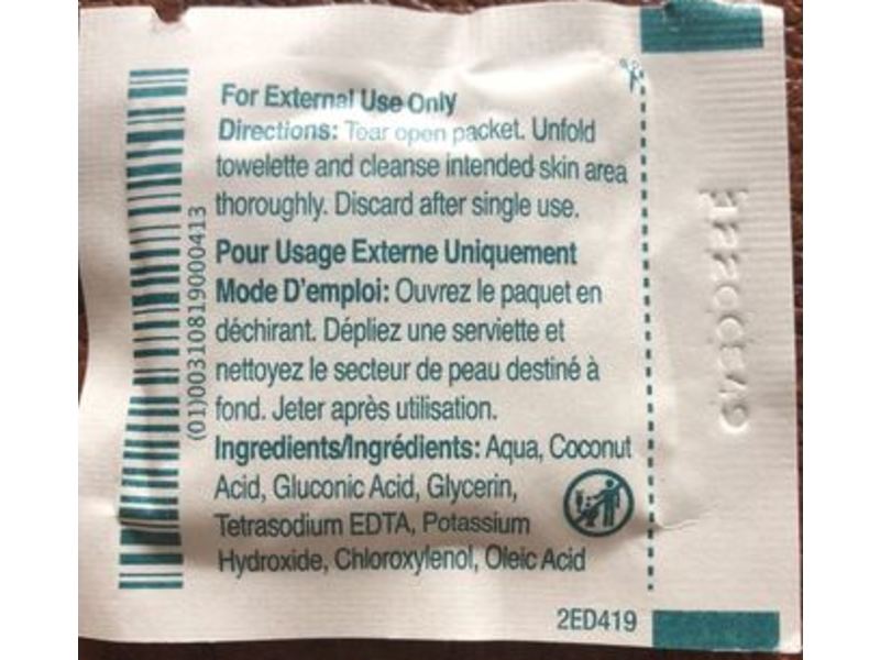 PDI Castile Soap Towelette, 1 Count