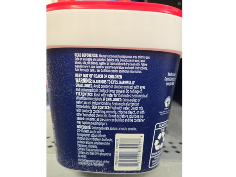 OxiClean Max Force 5-In-1 Power Stain Remover, 40 Loads, 1.36 kg