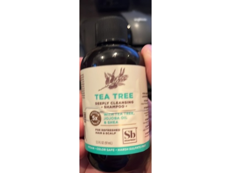 Soapbox Clean & Purify Shampoo, Tea Tree, 3.3 fl oz/97 mL