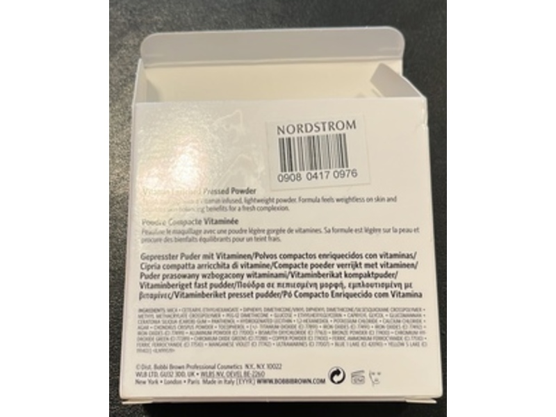 Bobbi Brown Vitamin Enriched Pressed Powder, Vitamin B5, Yellow, 0.28 oz/8 g